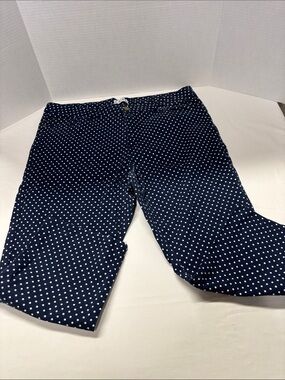 Dash Navy Polka Dot Capri Pants